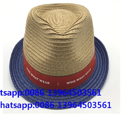 Band cowboy fedora hatt för män