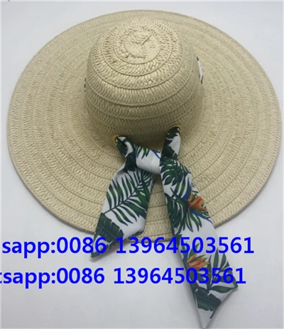 Kvinnors sommarhatt papper halm sunhat