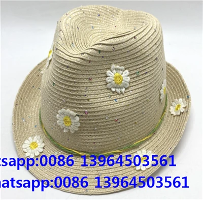 Blomma Beige Färgglad Spot Fedora Beach Hat