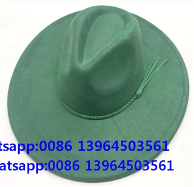 Grön Fancy Fedora Hatt Med Solskydd