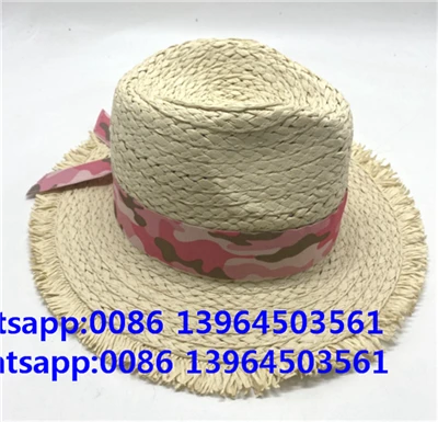 Wide Paper Braid Handgjorda halmkvinnor strandhattfiberband