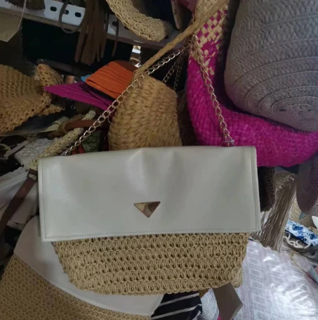 Stor storlek handgjorda kvinnor strandväska