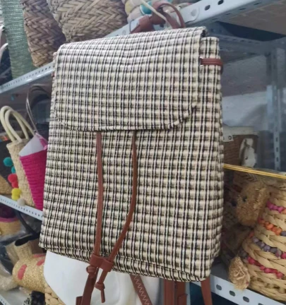 PP vävda kvinnor ryggsäckväska