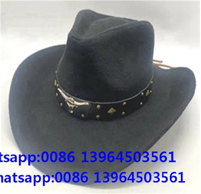 Svart vintage Fedora hatt för män