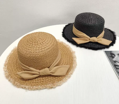 Bowknot papper handgjorda strandsolhatt