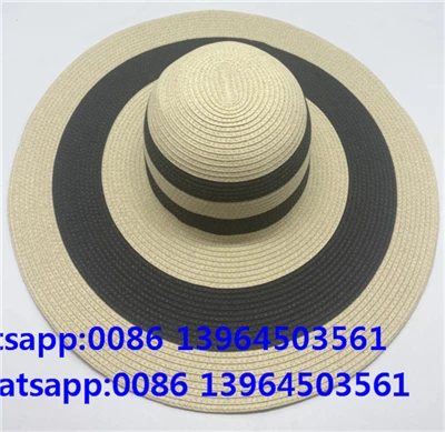 Sommar Wide Brim Floppy Straw Sun Damhattar