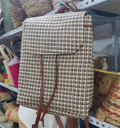 PP vävda kvinnor ryggsäckväska