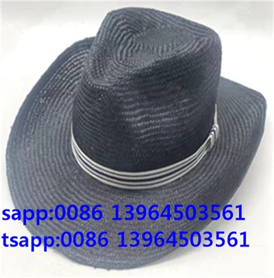 Svart Fedora Keps Outdoor Panama Hatt För män