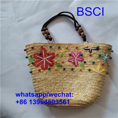 Naturlig handgjord strandväska