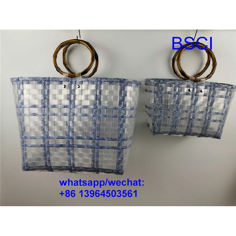 Vävd plastkorgpåse
